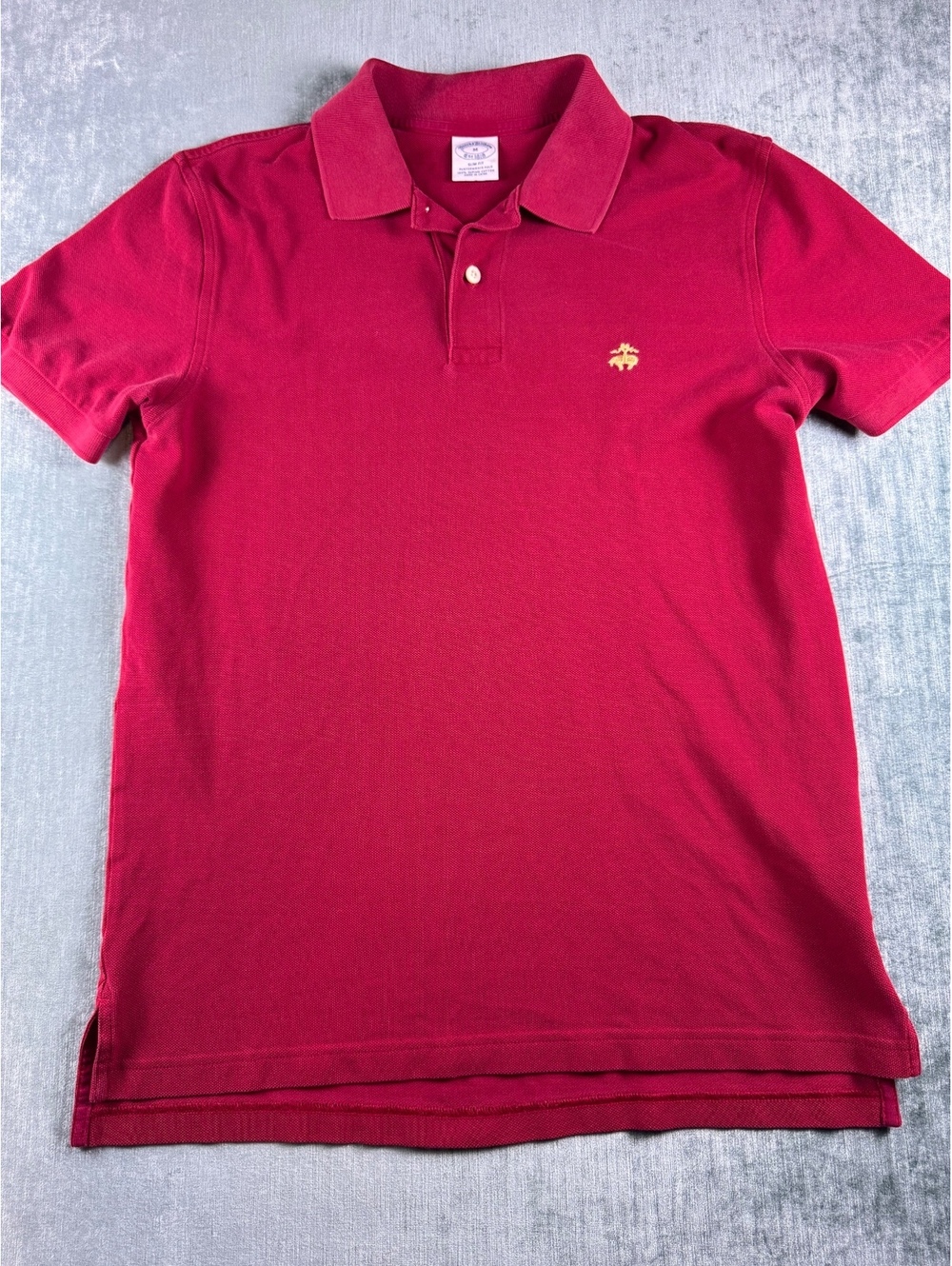 Brooks Brothers Supima Cotton Performance Polo Red M